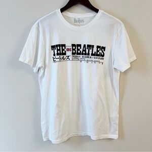 KOAJ The Beatles Graphic Tee Short Sleeves Size Medium White Cotton